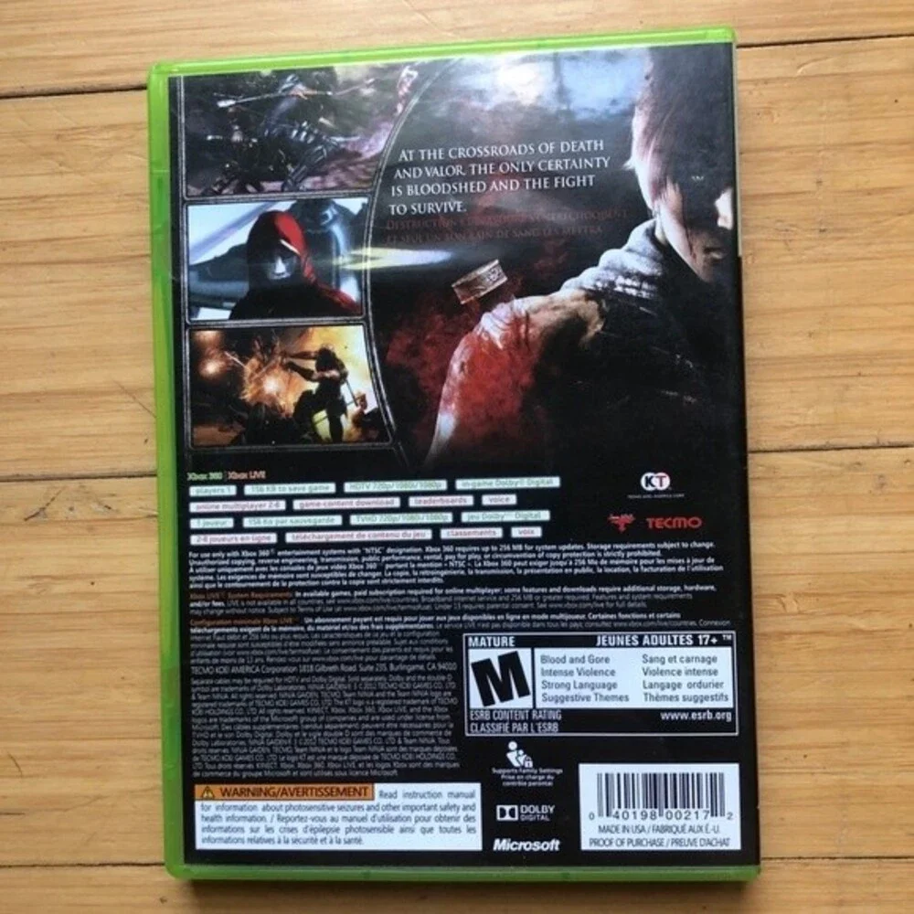Ninja Gaiden 3 (Microsoft Xbox 360, 2012)